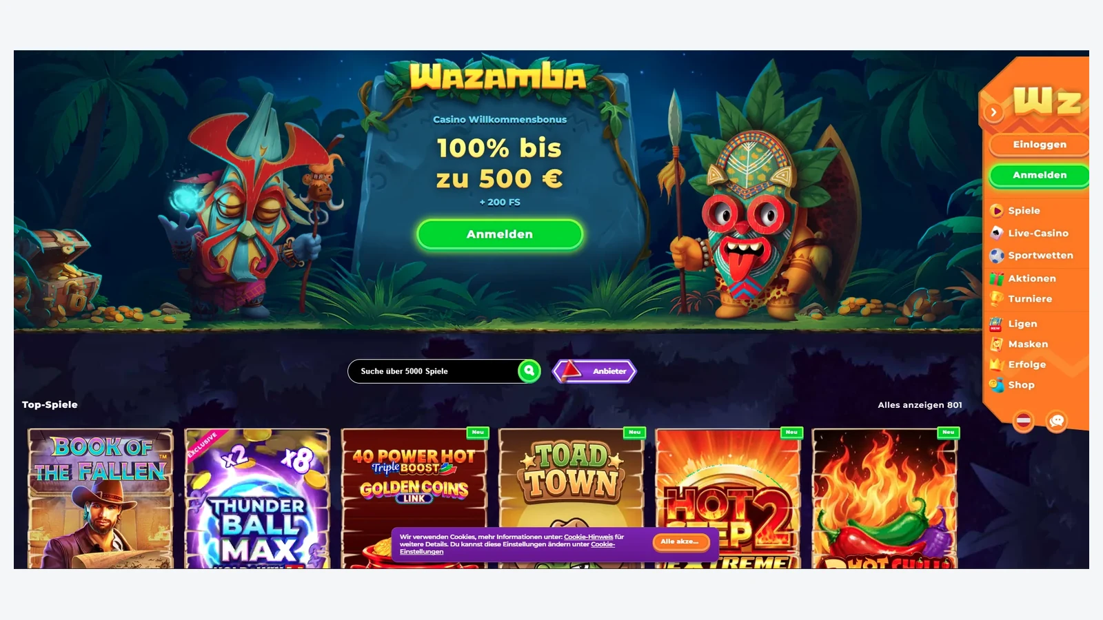Wazamba — Najbolji online casino u Europi za hrvatske igrače